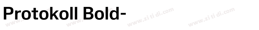 Protokoll Bold字体转换